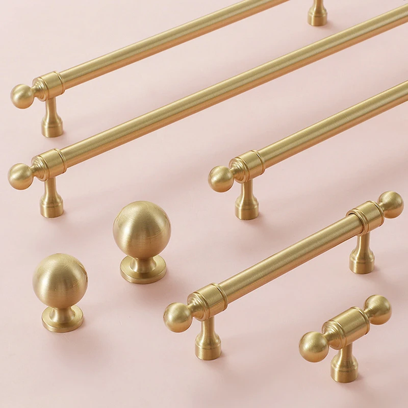 Furniture Hardware Wholesale - Gold Cabinet Handles Desk Drawer Pull