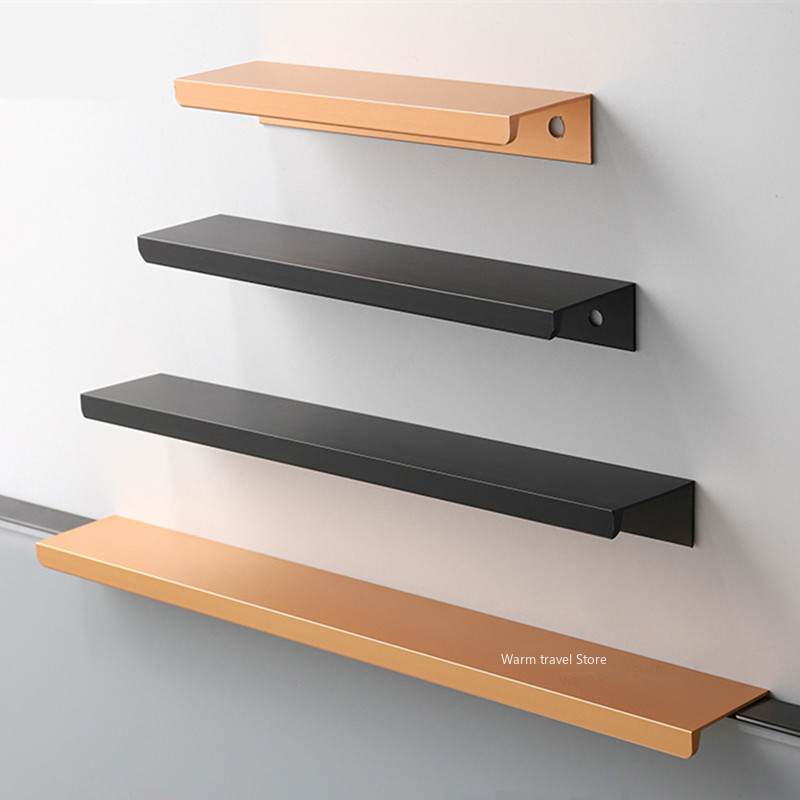 Furniture Hardware Gold - Extended Drawer Cabinet Pulls Door Edge