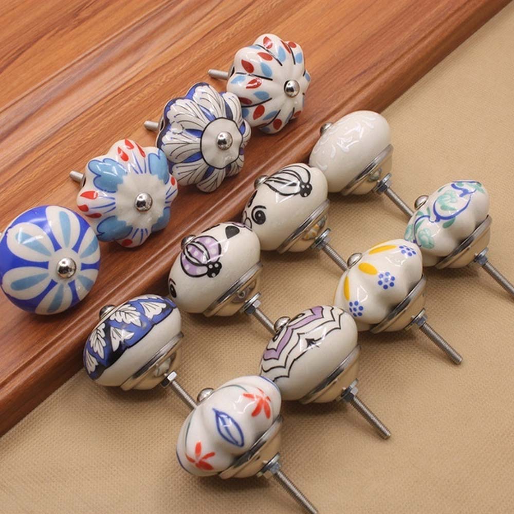 Furniture Hardware Nut - European Vintage Creative Wardrobe Cabinet Pumpkin