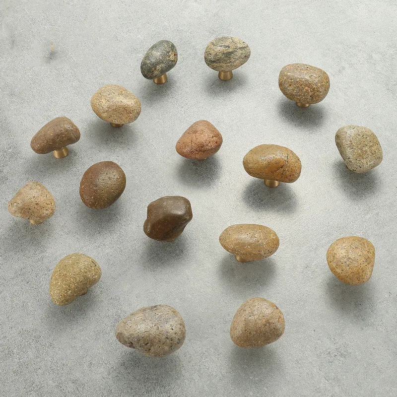 Unique Furniture Hardware Pulls - 1 Pc Unique Natural Stone +