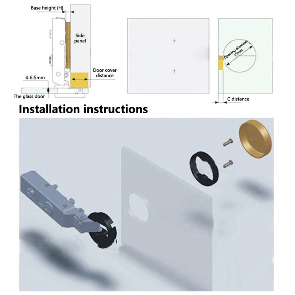 2PCS Home Hardware Connector W - Furniture And Hardware Supplies 评论和价格