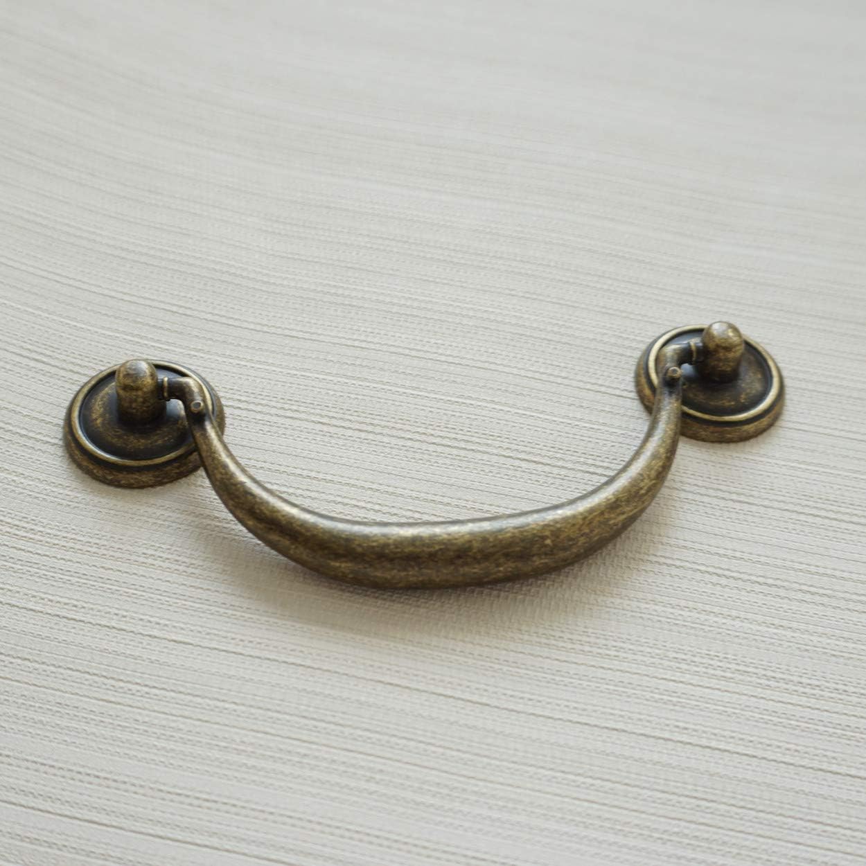 Antique Bronze Cabinet Handles - Furniture Hardware Drop Pulls 评论和价格