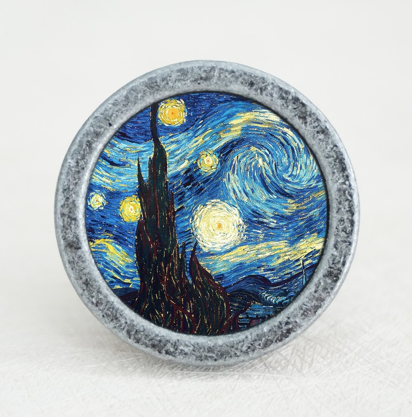 Starry Sky Dresser Knob Art Kn - Unique Furniture Hardware Pulls 评论和价格