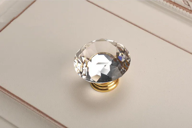 Crystal Gold Cupboard Knobs Ha - Furniture Hardware Knobs 评论和价格