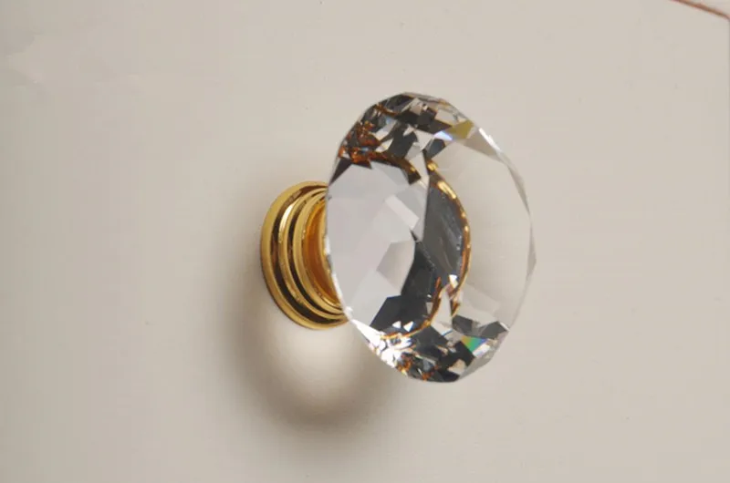 Crystal Gold Cupboard Knobs Ha - Furniture Hardware Knobs 评论和价格