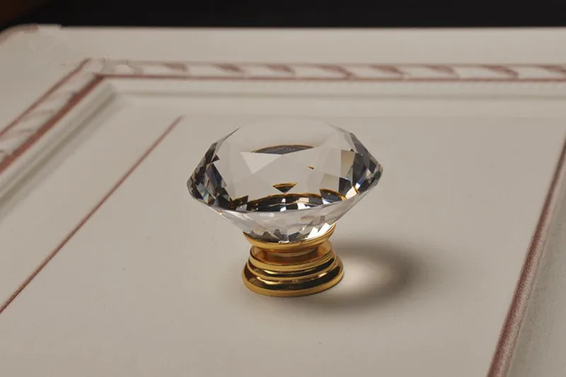 Crystal Gold Cupboard Knobs Ha - Furniture Hardware Knobs 评论和价格