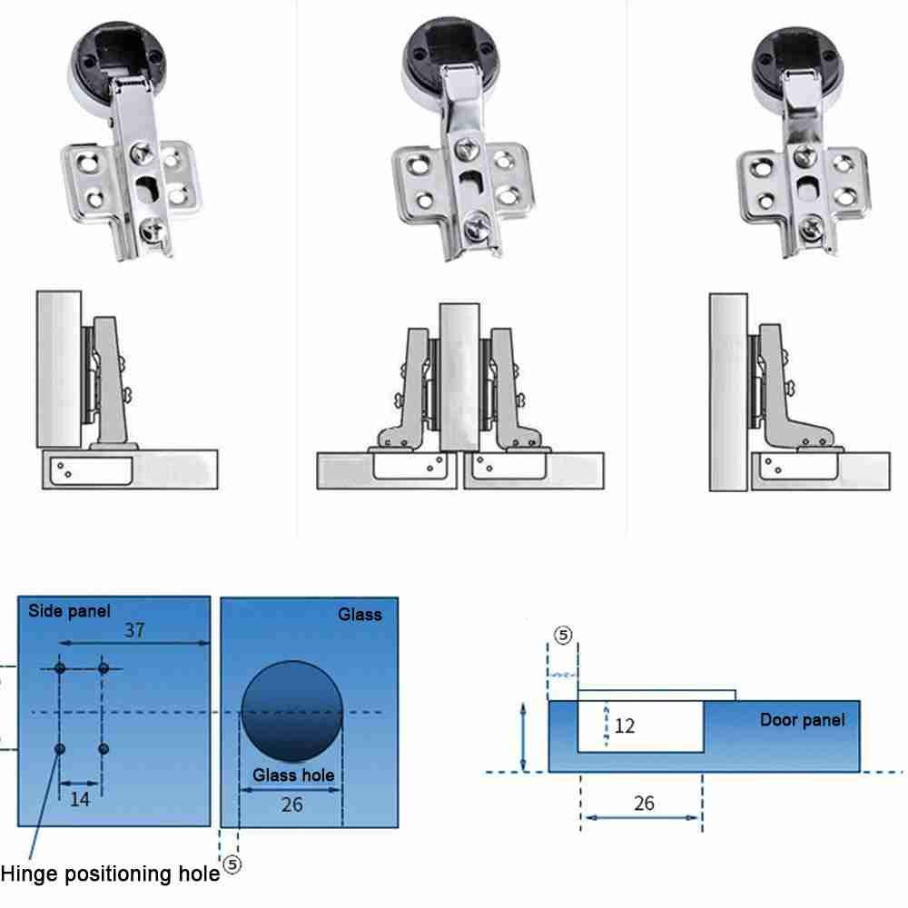 2PCS Interior No Hole Hardware - Furniture And Hardware Supplies 评论和价格