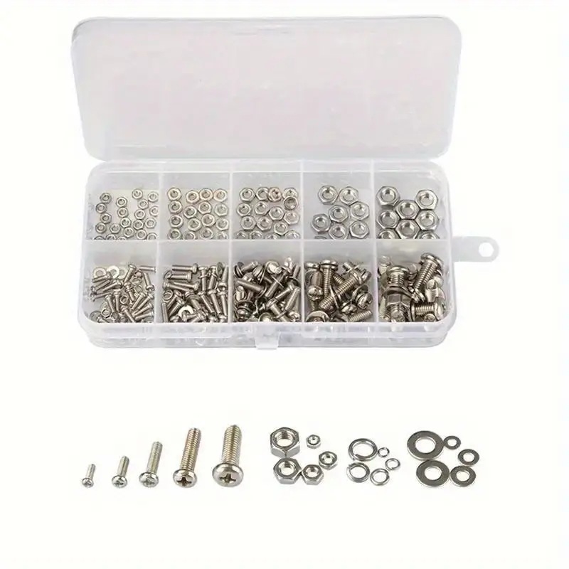 320PCS Hex Nuts & Bolts Set M2 - Furniture Hardware Nut 评论和价格