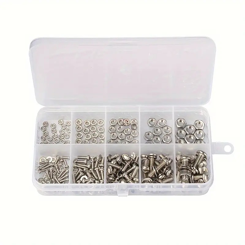 320PCS Hex Nuts & Bolts Set M2 - Furniture Hardware Nut 评论和价格