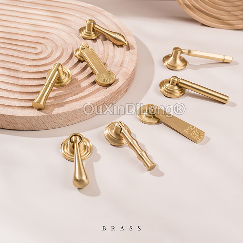 1PCS Chinese Style Brass Handl - Furniture Hardware Drop Pulls 评论和价格