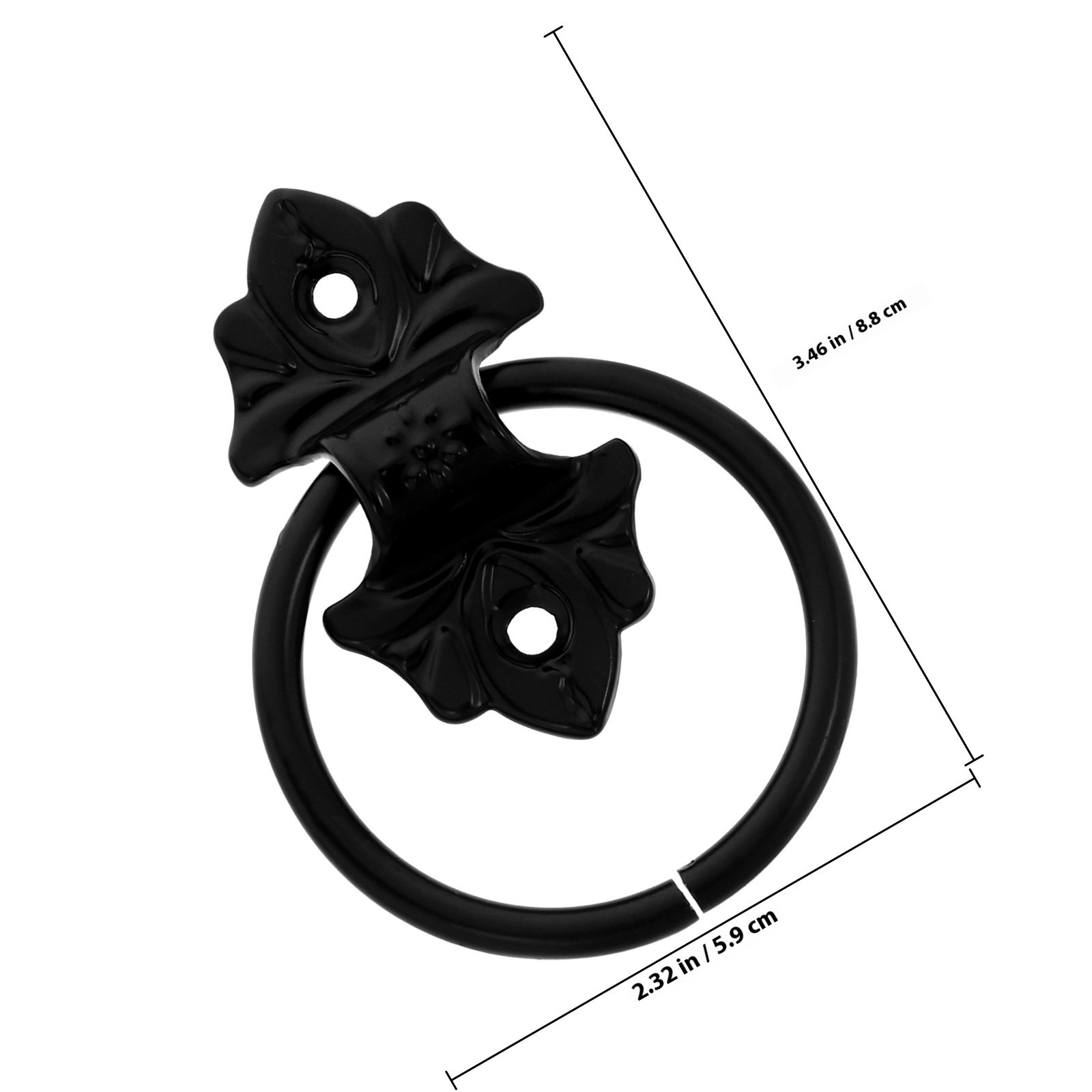 2Pcs Vintage Round Pull Rings  - Furniture Hardware Drop Pulls 评论和价格