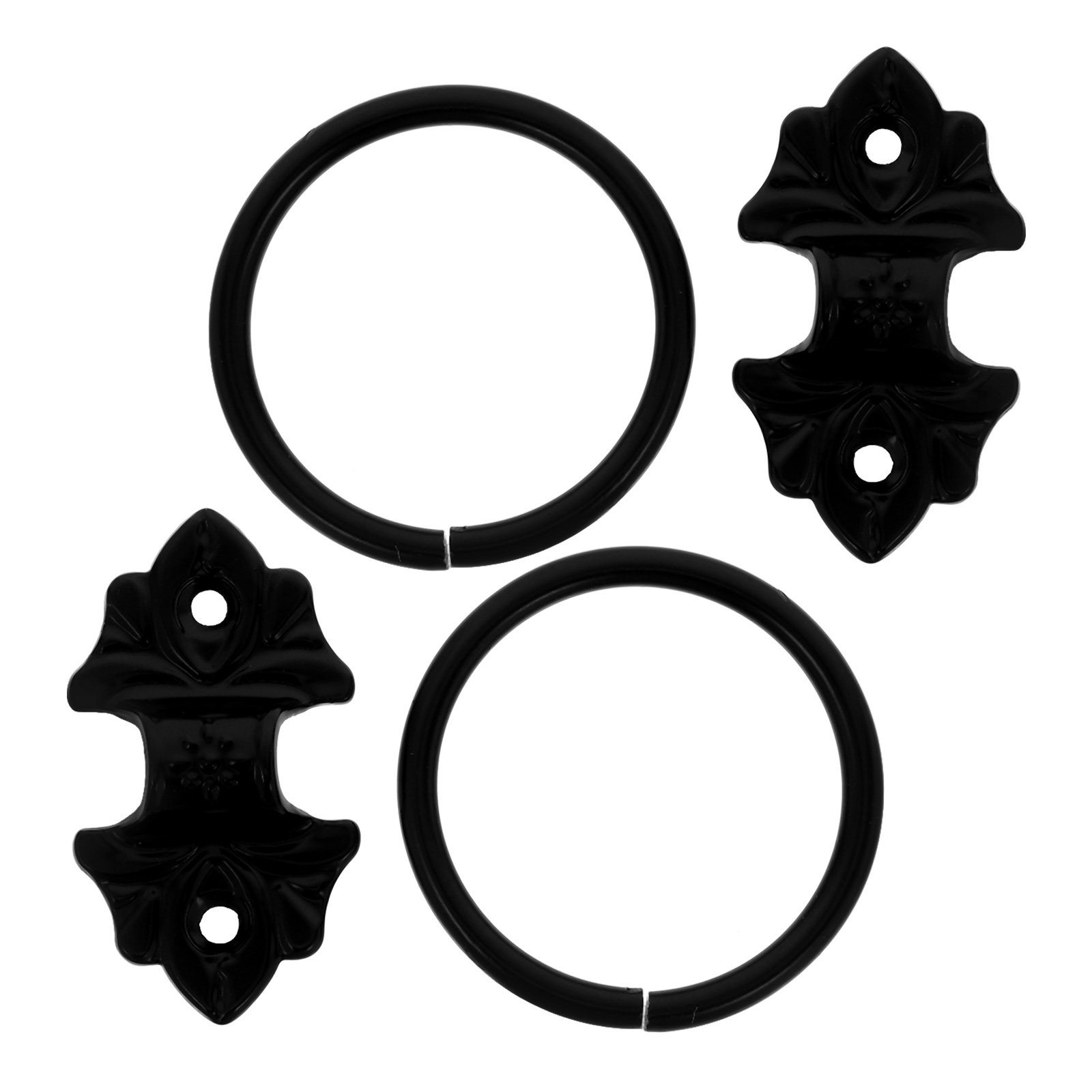 2Pcs Vintage Round Pull Rings  - Furniture Hardware Drop Pulls 评论和价格
