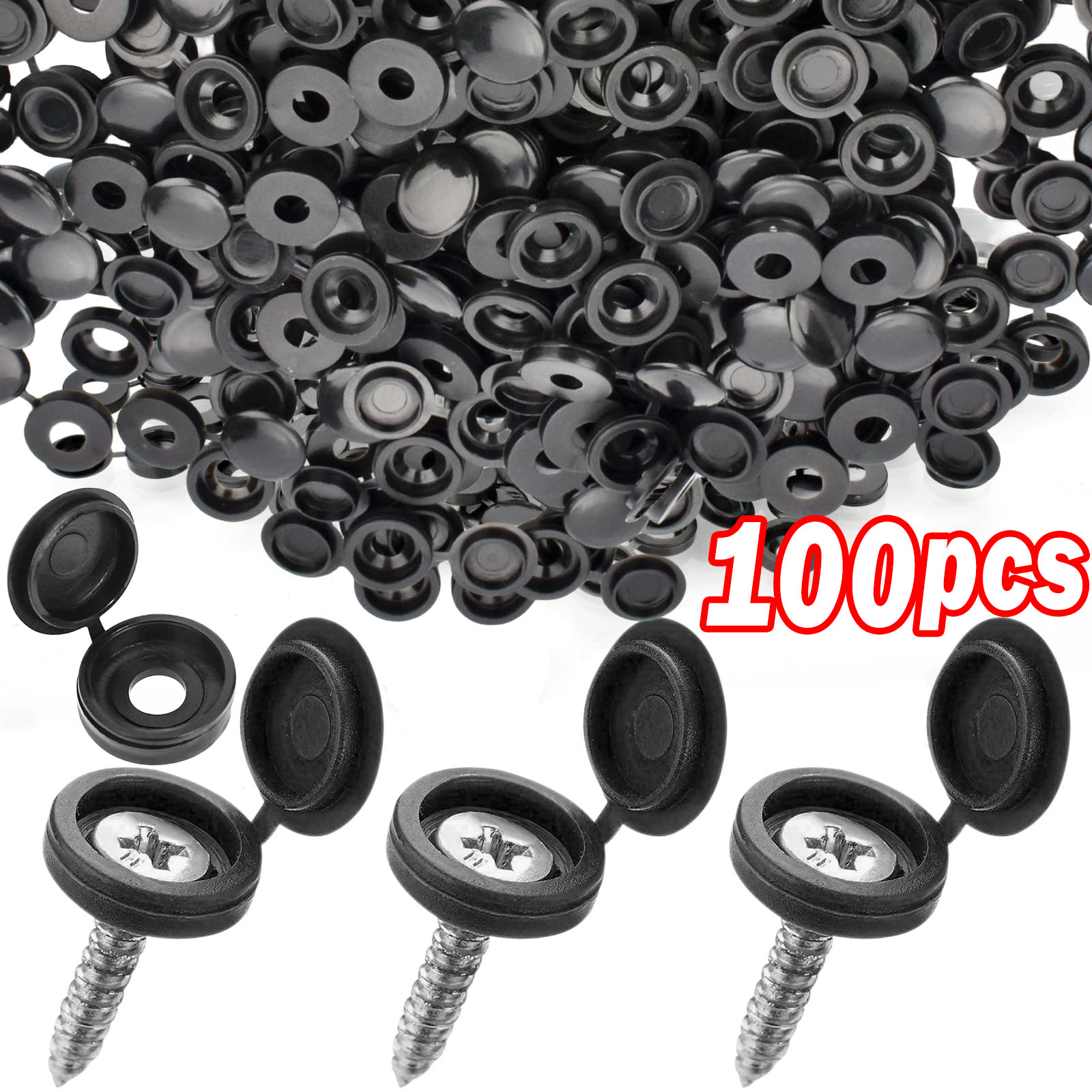 5/100PCS Hinged Plastic Screw  - Furniture Hardware Nut 评论和价格