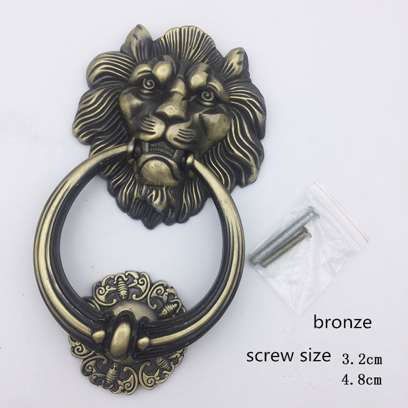 Antique Bronze Lion Head Handl - Furniture Hardware Knobs 评论和价格