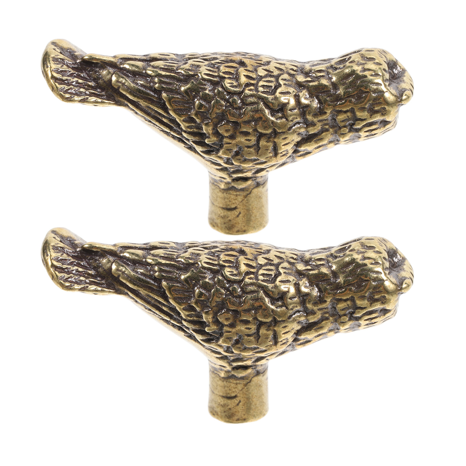 2Pcs Vintage Brass Owl Cabinet - Unique Furniture Hardware Pulls 评论和价格