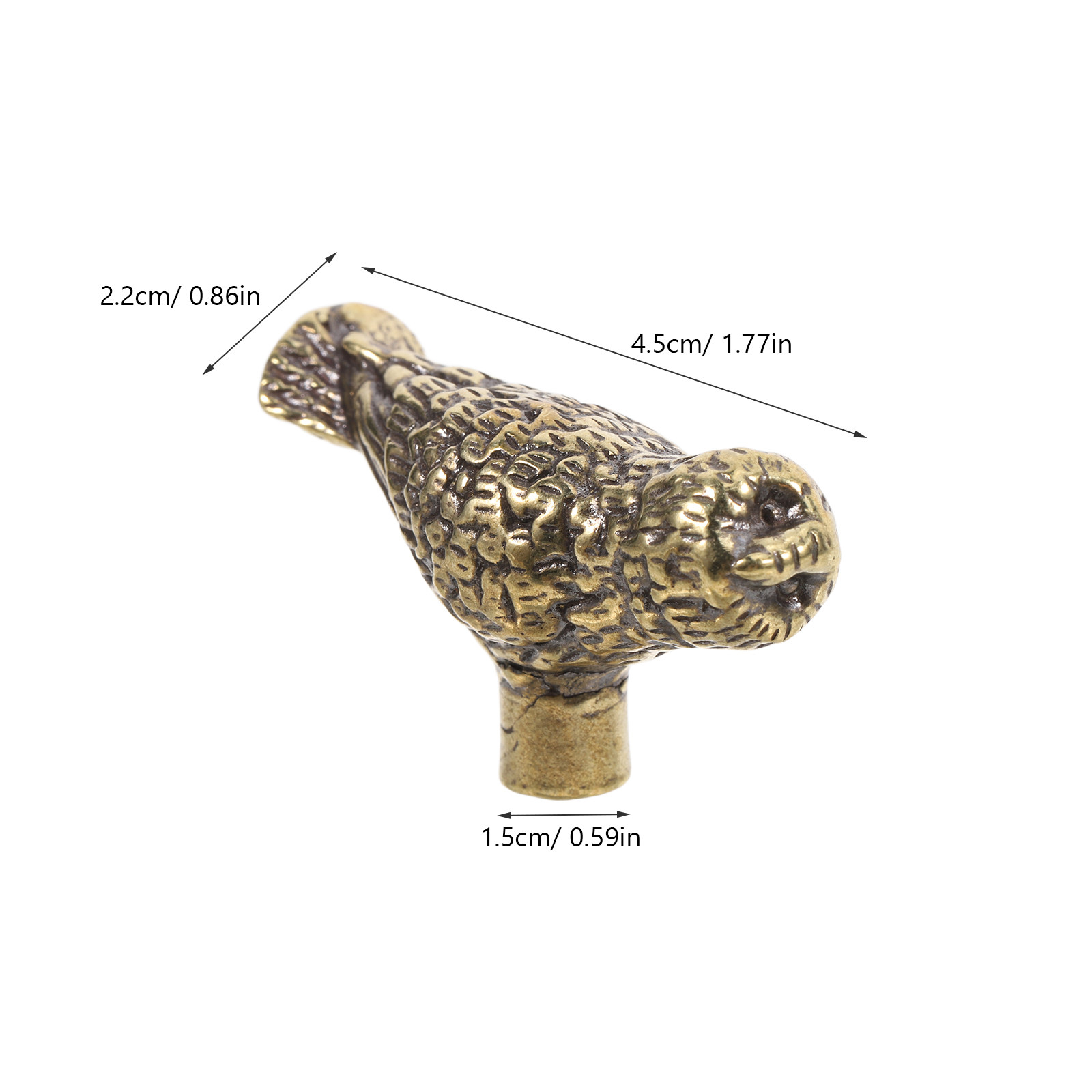 2Pcs Vintage Brass Owl Cabinet - Unique Furniture Hardware Pulls 评论和价格