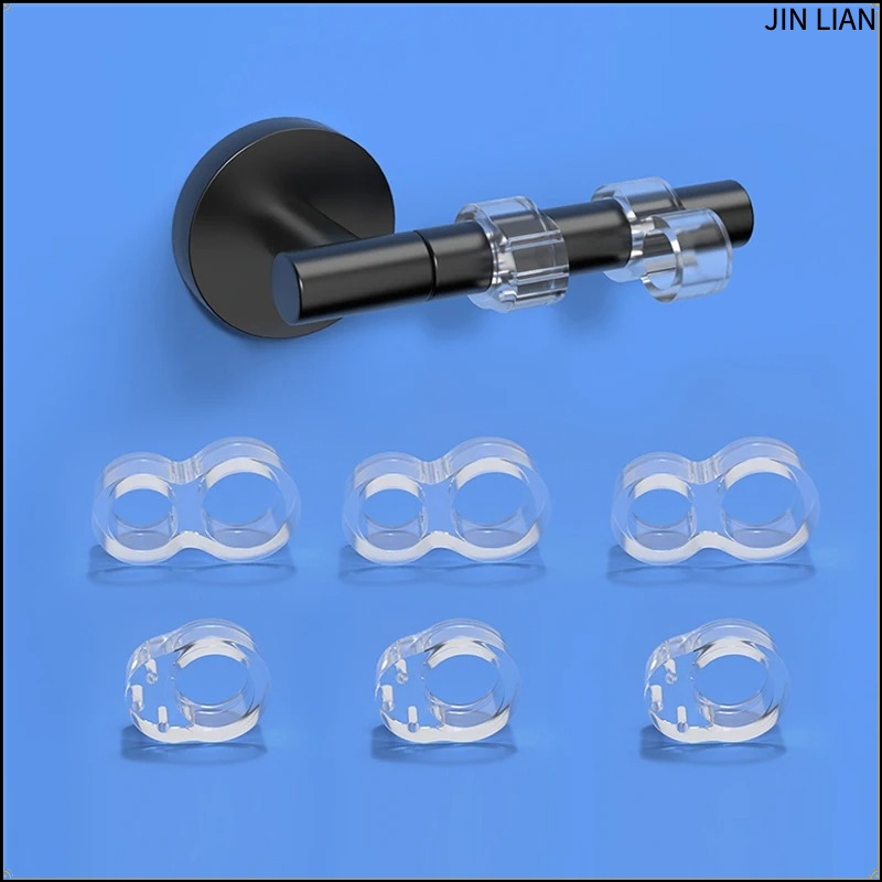6PCS Door Stopper Transparent  - Furniture And Hardware Supplies 评论和价格