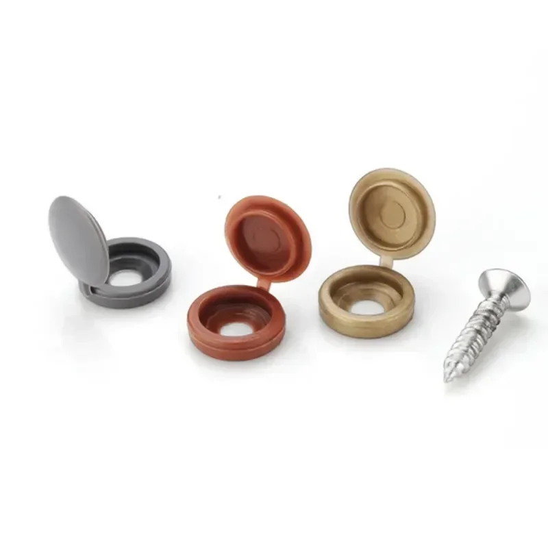 Hinged Plastic Screw Cap Cover - Furniture Hardware Nut 评论和价格