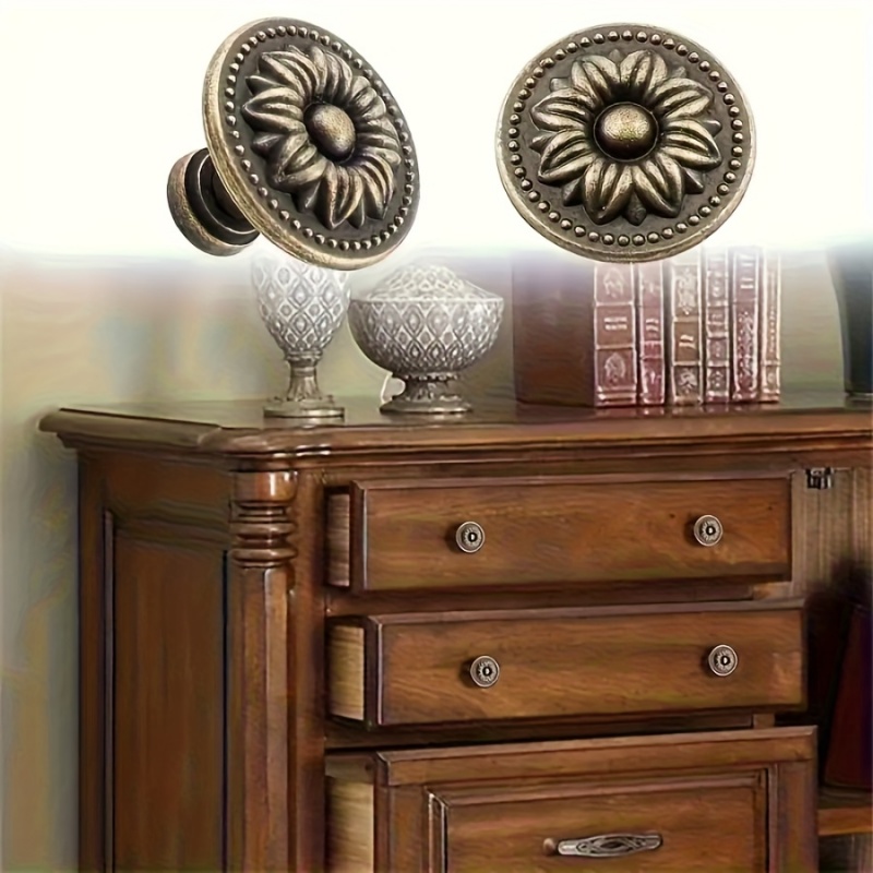 2Pcs Drawer Handles Vintage Kn - Vintage Furniture Hardware Replacement 评论和价格