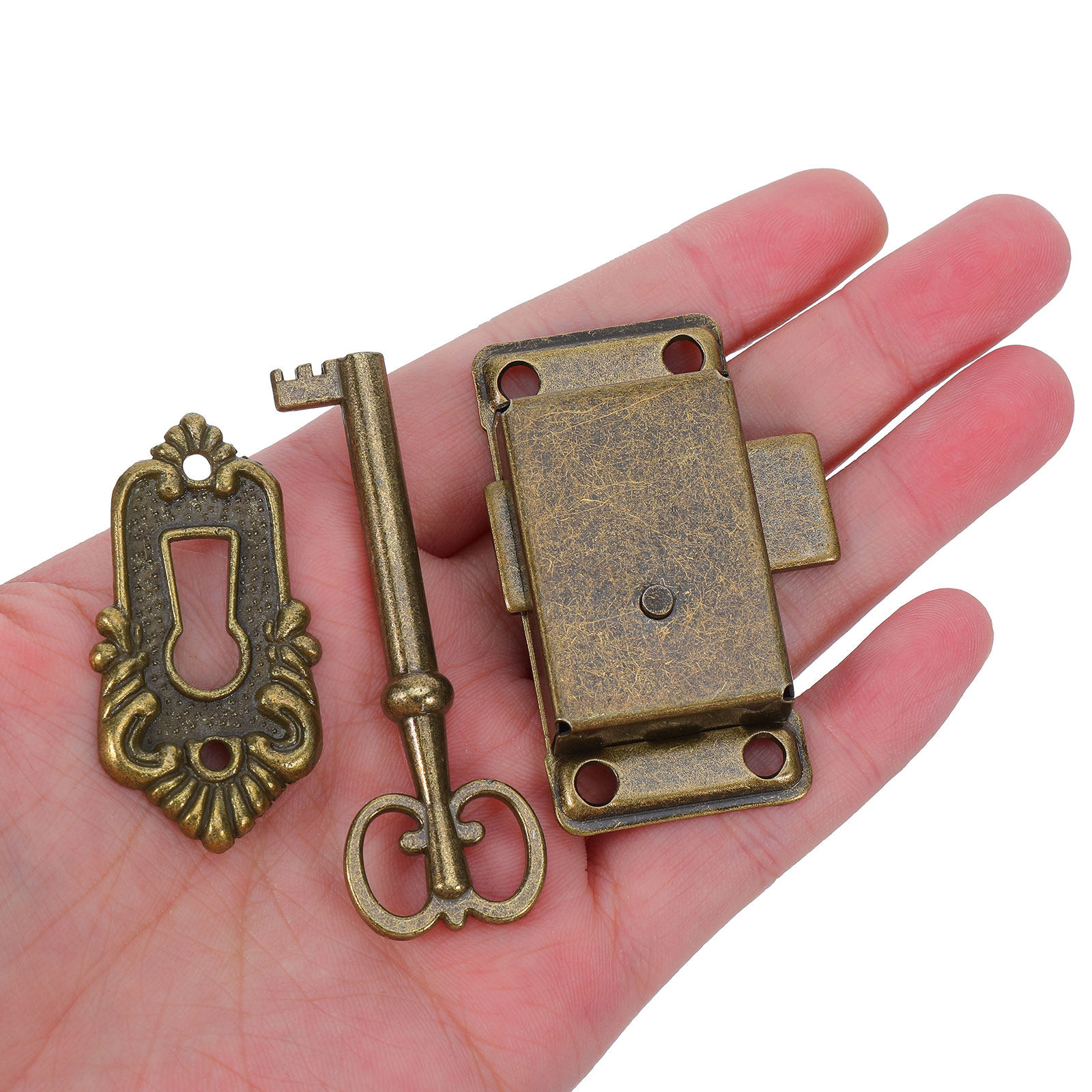 4Sets Retro Cabinet Locks Iron - Vintage Furniture Hardware Replacement 评论和价格