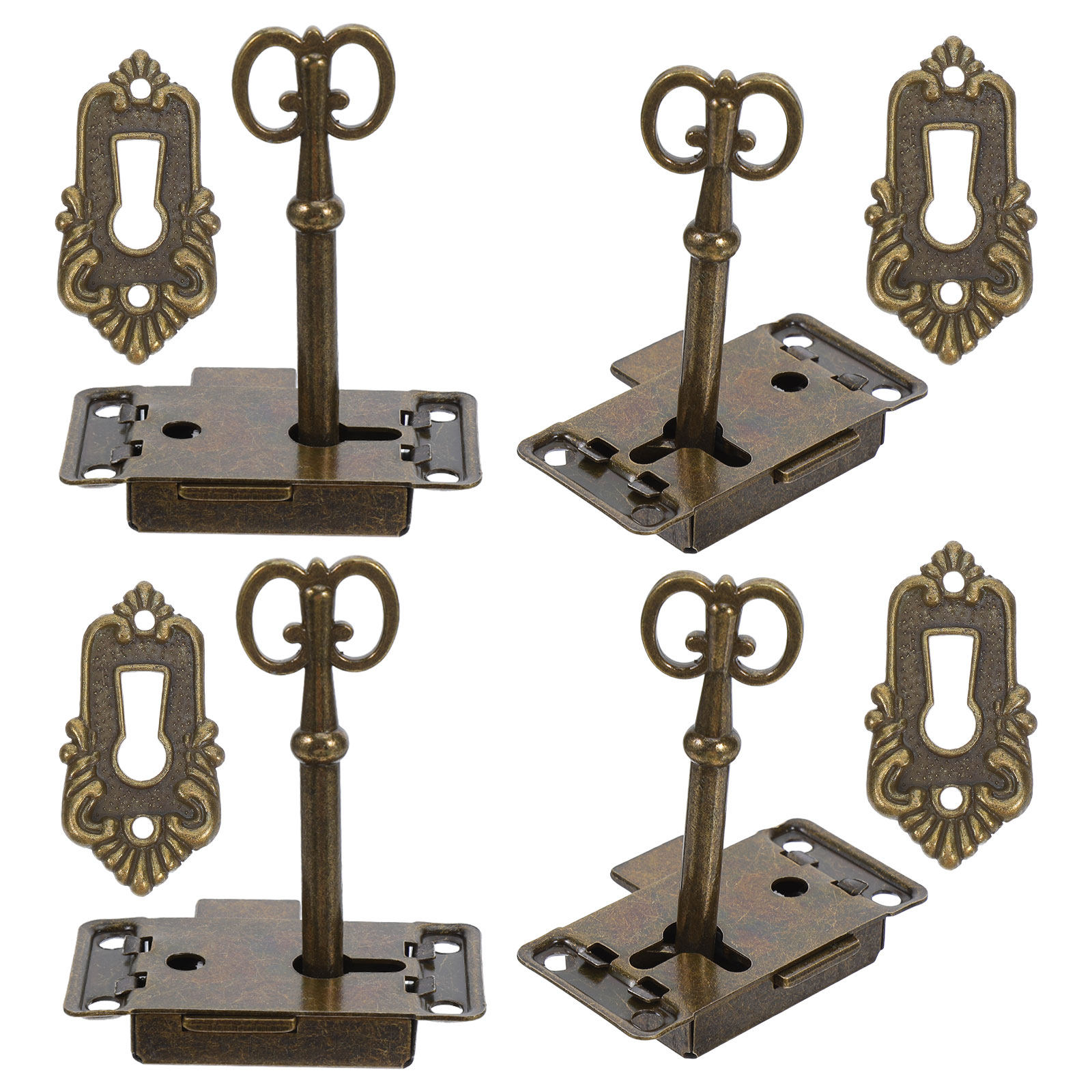4Sets Retro Cabinet Locks Iron - Vintage Furniture Hardware Replacement 评论和价格