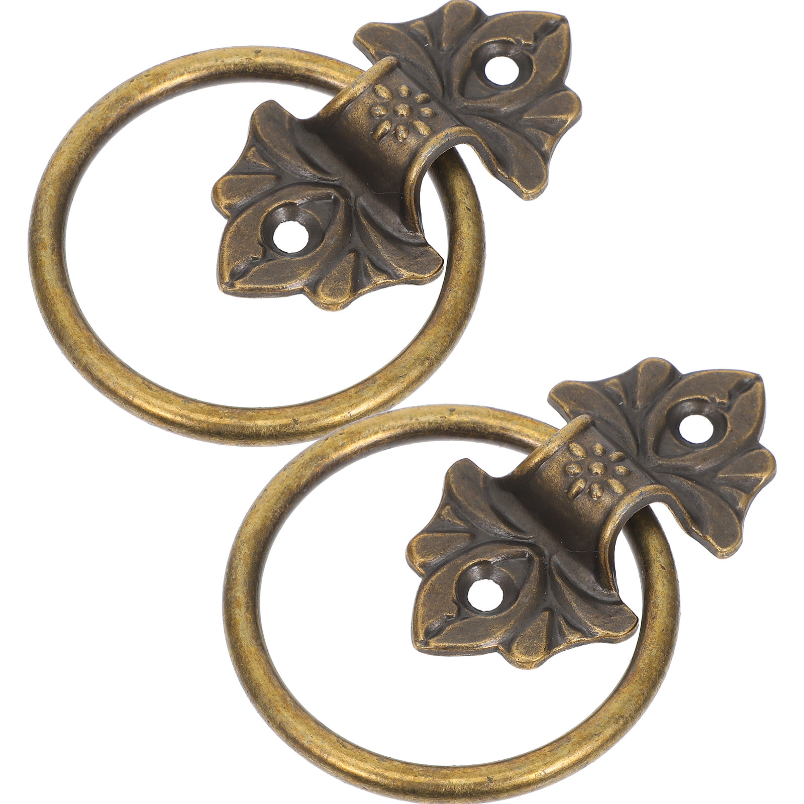 2Pcs Vintage Circle Ring Drawe - Vintage Furniture Hardware Replacement 评论和价格