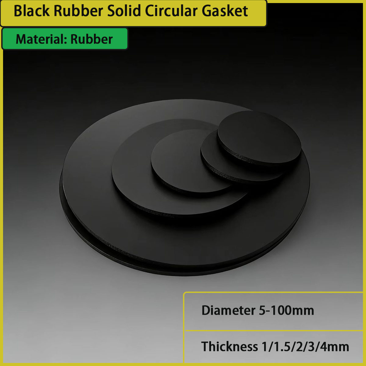 Thick 1/1.5/2/3/4mm black rubb - Used Furniture Hardware 评论和价格