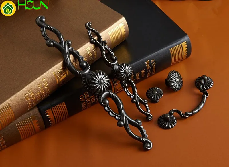 2 pcs Retro Metal Dresser Pull - Furniture Hardware Drop Pulls 评论和价格