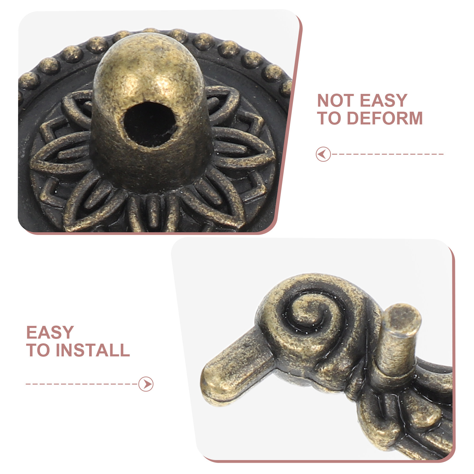 2Pcs Vintage Drawer Pull Handl - Vintage Furniture Hardware Replacement 评论和价格