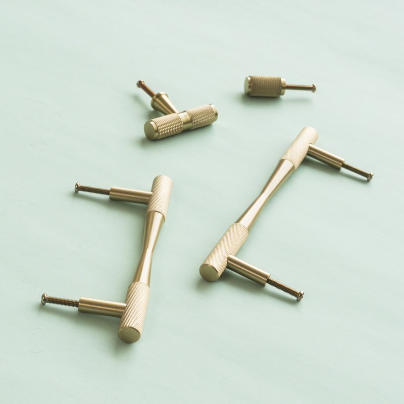 Nordic Light Luxury Brass Knur - Furniture Hardware Gold 评论和价格