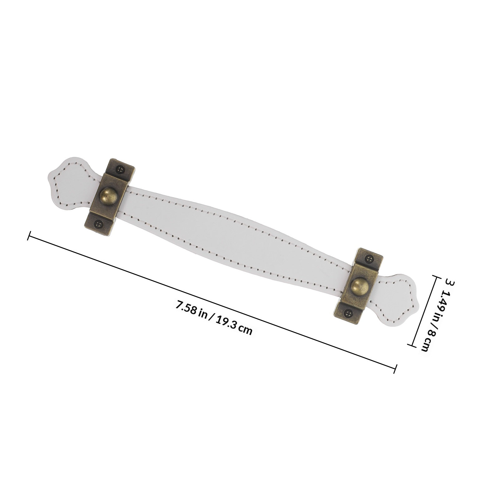 2Pcs Vintage Fake Strap Handle - Vintage Furniture Hardware Replacement 评论和价格