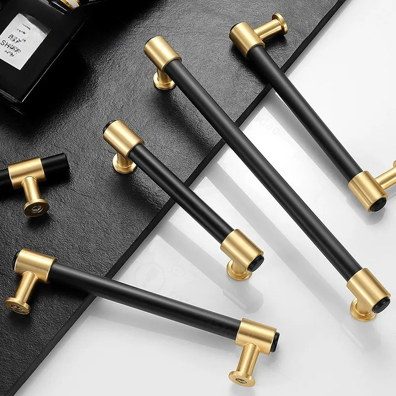 Modern Simple Nordic Black Gol - Furniture Hardware Wholesale 评论和价格