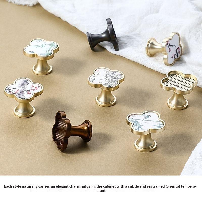 Cabinet Knobs Chinese Painting - Furniture And Hardware Supplies 评论和价格