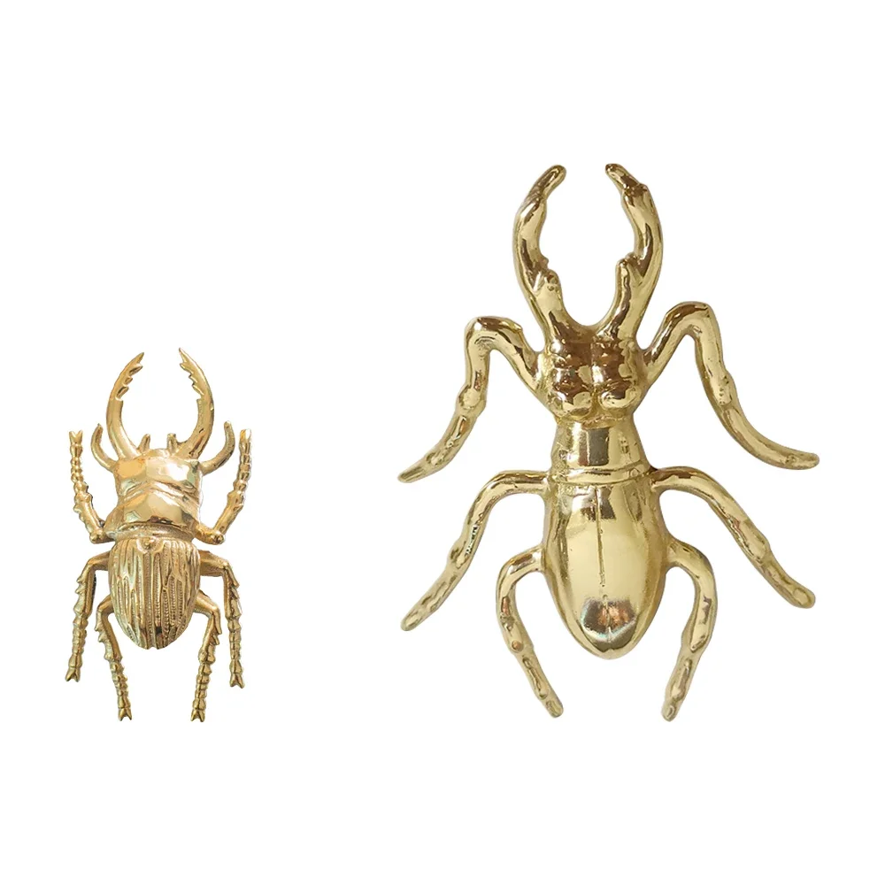 Brass Beetle Drawer Pulls Inse - Unique Furniture Hardware Pulls 评论和价格