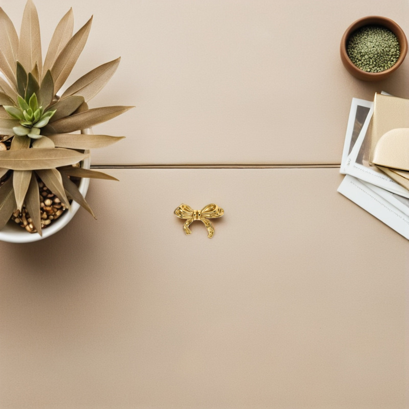2Pcs Brass Bowknot Cabinet Han - Vintage Furniture Hardware Replacement 评论和价格