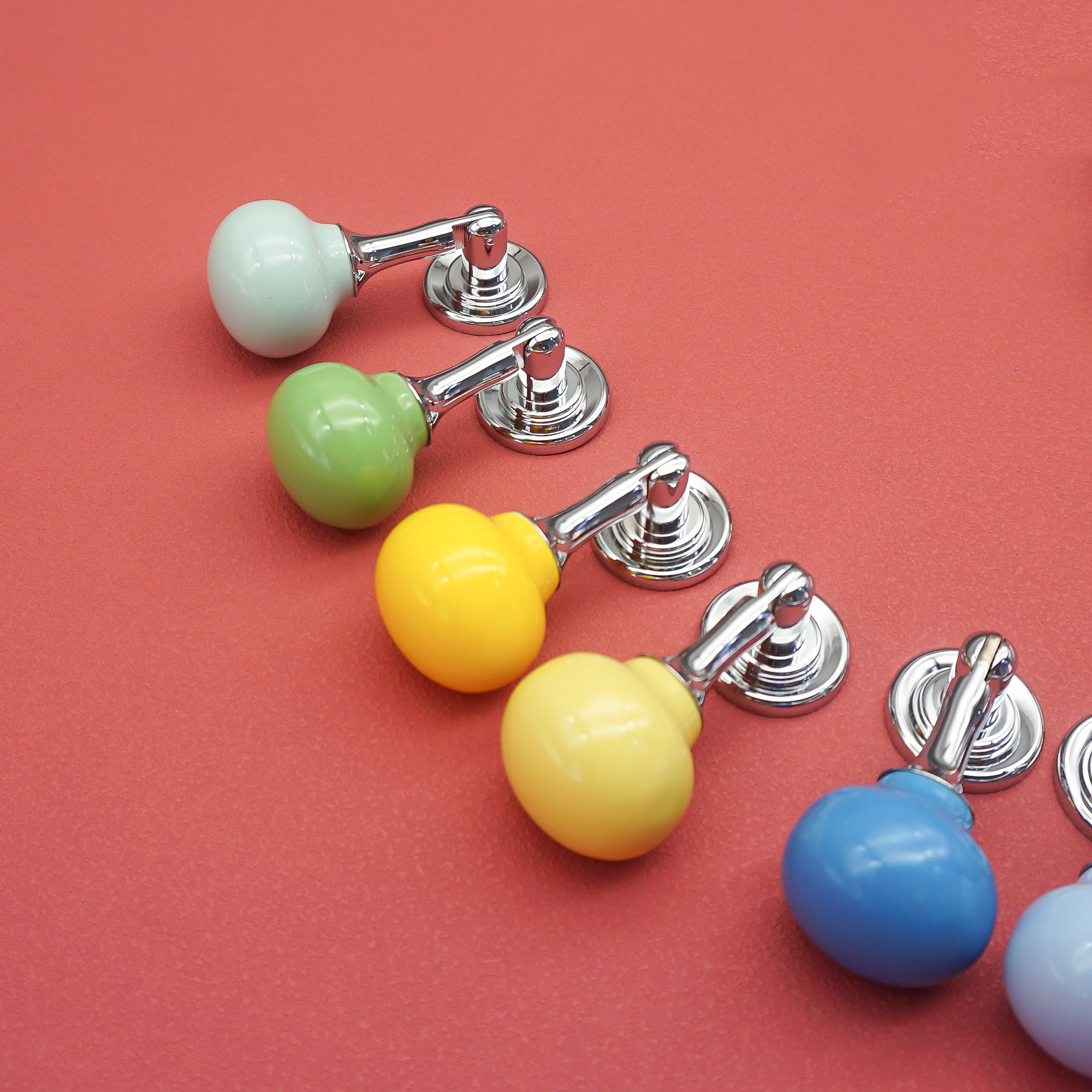 Ceramic Ball Cabinet Handles B - Furniture Hardware Drop Pulls 评论和价格