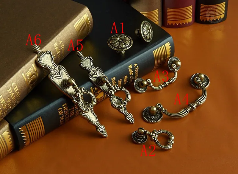 2 pcs 6style Countryside Dress - Furniture Hardware Drop Pulls 评论和价格