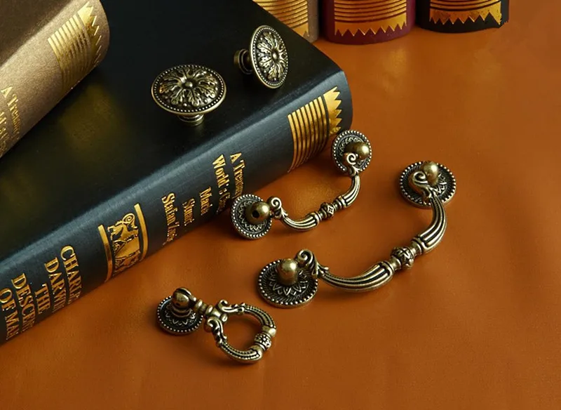 2 pcs 6style Countryside Dress - Furniture Hardware Drop Pulls 评论和价格