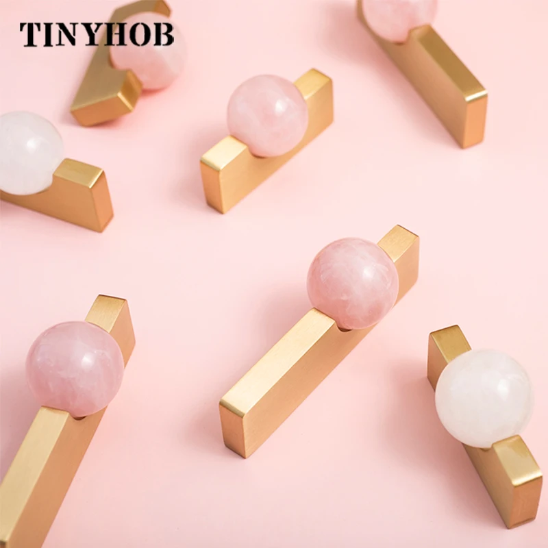 White Crystal Ball+Brass Furni - Furniture Hardware Drop Pulls 评论和价格