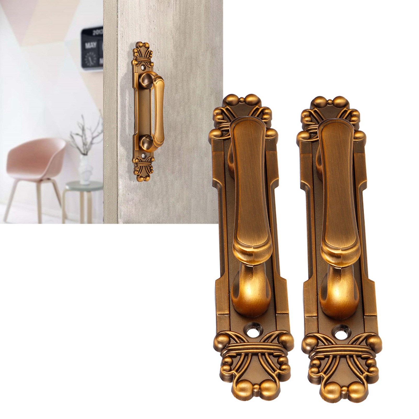 2Pcs/Set European Style Antiqu - Furniture Hardware Knobs 评论和价格