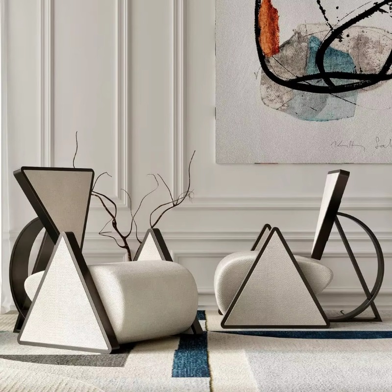 Modern metal triangular lounge - Used Furniture Hardware 评论和价格