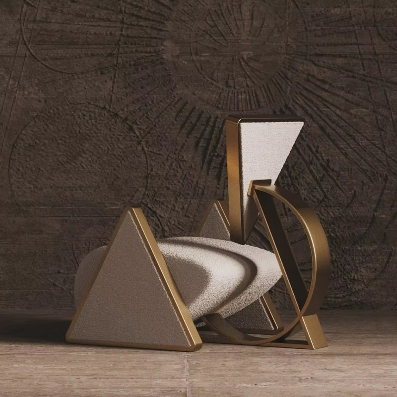 Modern metal triangular lounge - Used Furniture Hardware 评论和价格