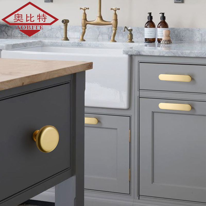 AOB Gold Kitchen Cabinet Stora - Furniture Hardware Items 评论和价格