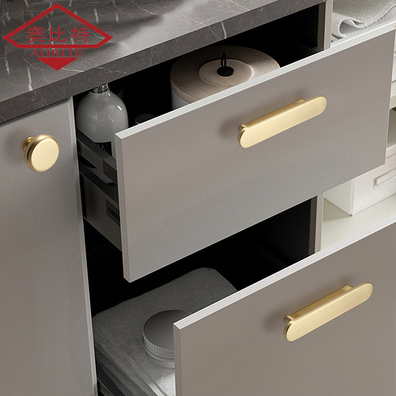 AOB Gold Kitchen Cabinet Stora - Furniture Hardware Items 评论和价格