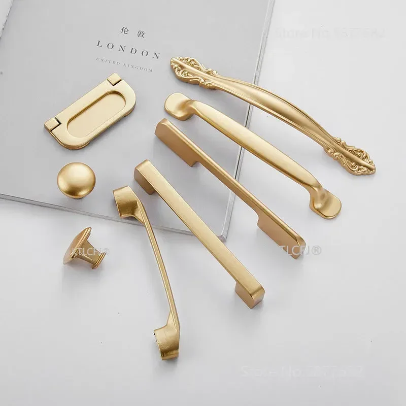 Kitchen Cupboard Knob Square U - Furniture Hardware Gold 评论和价格