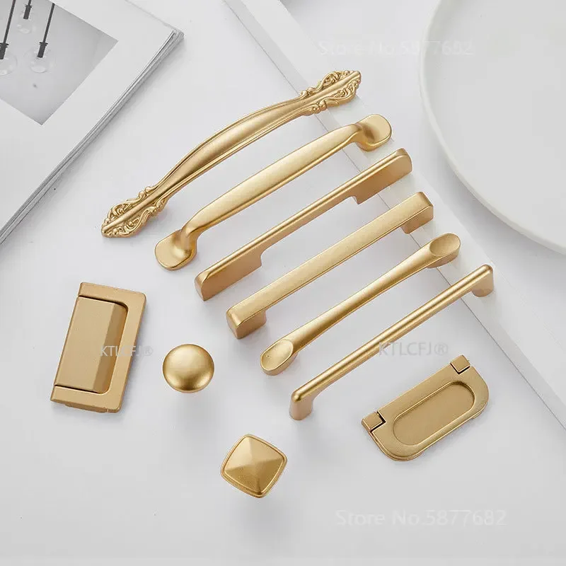 Kitchen Cupboard Knob Square U - Furniture Hardware Gold 评论和价格