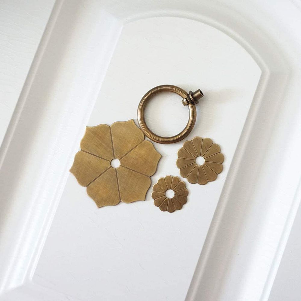 1PC Antique Bronze Brass Drawe - Furniture Hardware Drop Pulls 评论和价格