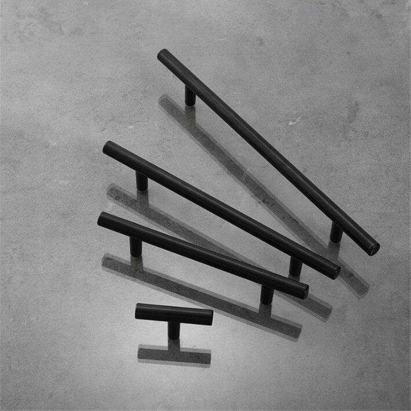 European Simple Black Kitchen  - Furniture Hardware Gold 评论和价格