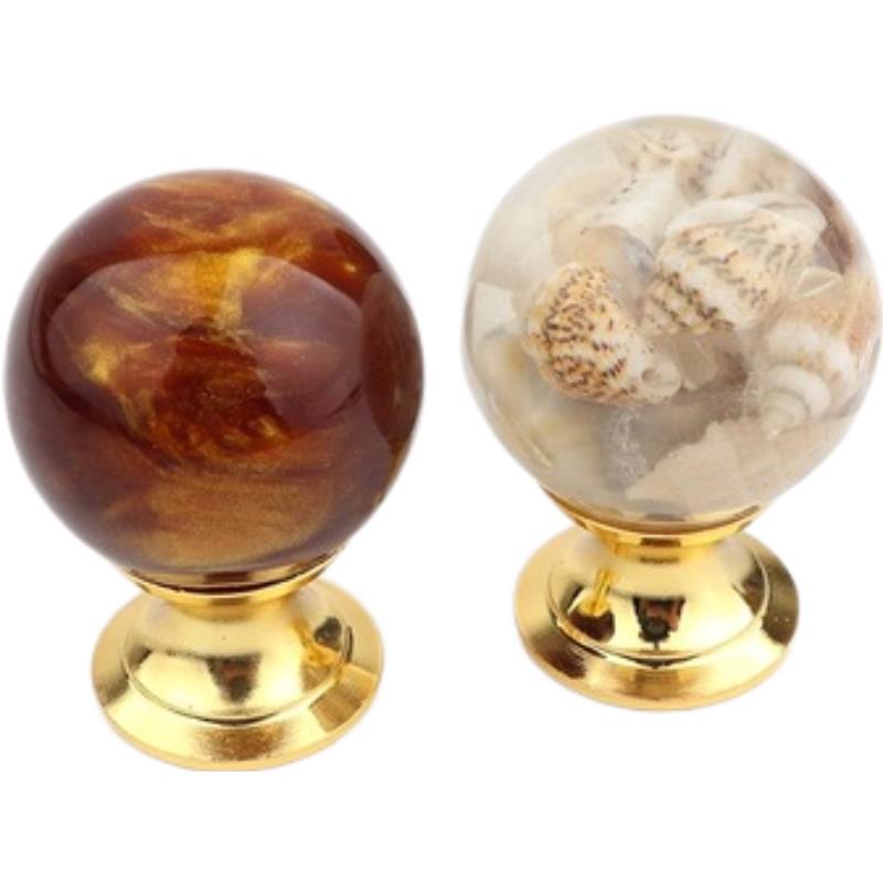 Amber Shell Tiger Eye Gold Cup - Furniture Hardware Gold 评论和价格