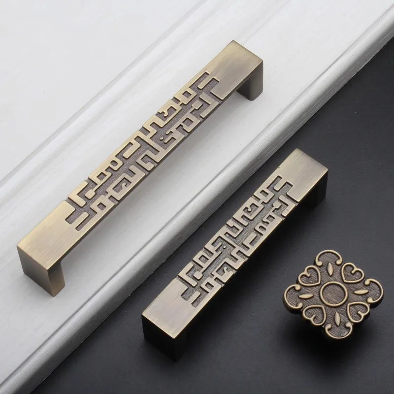 2 pcs Chinese Style Drawer Dra - Unique Furniture Hardware Pulls 评论和价格